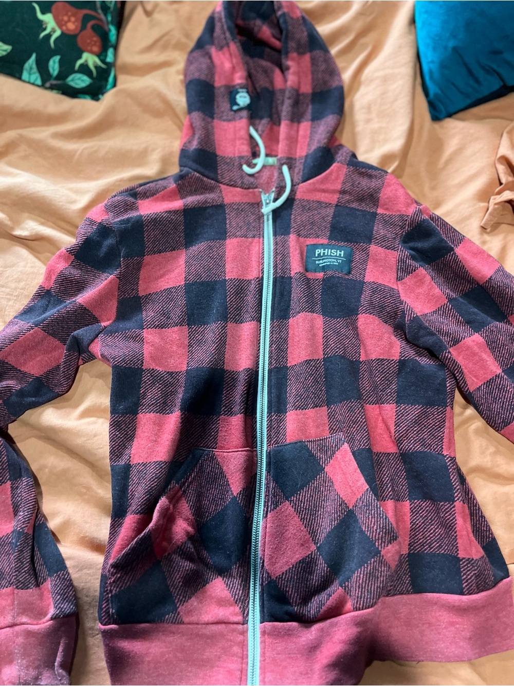 Phish Lumberjack Red and Black Buffalo Plaid Hoodie